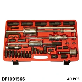 Kit de 40 PCS pour l'extraction des injecteurs diesel CDI, Marteau à inertie et adaptateurs multiples DP1091566