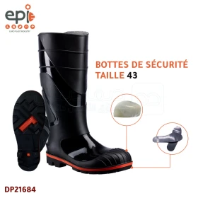  Bottes de sécurité avec embout en acier Taille 43 EUROPLAST DP21684