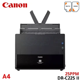 Scanner de bureau A4, 25 ppm, 600 ppp, chargeur automatique,Recto verso, USB 2.0, compatible Windows & Mac CANON DR-C225 II