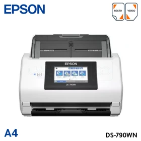 Scanner réseau professionnel, Numérisation autonome sans PC, vitesse 45ppm/90ipm, ADF 100 feuilles, écran tactile 10,9 cm, connectivité Wi-Fi, USB 3.0, Ethernet EPSON DS-790WN