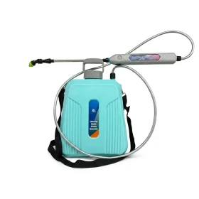 Pulvérisateur à dos sans fil de jardin 8L, rechargeable par USB, avec 2 buses de pulvérisation