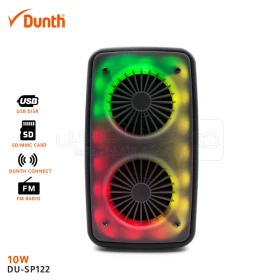  Ampli haut parleur sans fil à batterie rechargable, enceint bluetooth 1800W DUNTH DU-SP122