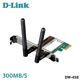 Carte réseau , adaptateur pci express pour ordinateur de bureau sans fil n 300Mbps D-LINK DW-458