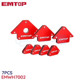  Ensemble de support de soudage magnétique 7 pièces EMTOP EMWH7002
