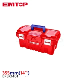  Boîte à outils portative en plastique 355mm EMTOP EPBX1401