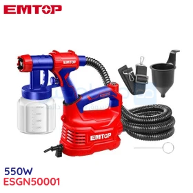 Compresseur de Peinture en aérosol 550W 800 ml  Pour Sol HVLP EMTOP ESGN50001