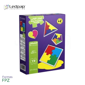  Puzzle enfant educatif - mon prremier puzzle pour les anfants 2 ans les formes 19pcs LEDPAP FPZ