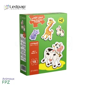  Puzzle enfant educatif - mon prremier puzzle pour les anfants 2 ans les animaux  18pcs LEDPAP FPZ