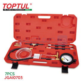  Kit de testeur de pression d’injection de carburant multi-ports 7 pièces TOPTUL JGAI0703