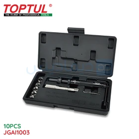  Kit de réparation d'insert de bobine fileté professionnel 10 pièces (pour filetage de bougie d'allumage) TOPTUL JGAI1003