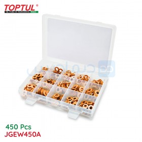  Kit de bague d'étanchéité en cuivre pour injecteur 450 pièces TOPTUL JGEW450A