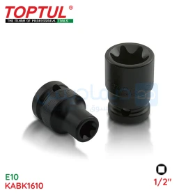 Douilles à chocs étoile E10 1/2" TOPTUL KABK1610