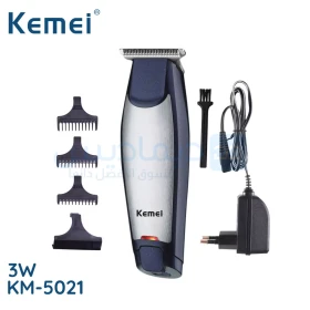  Tondeuse Rechargeable Puissance 3W Bleu KEMEI KM-5021