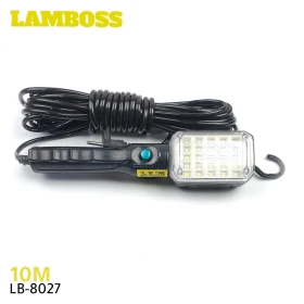  Lampe Baladeuse Led , lampe à main avec câble, lampe de garage avec câble 10 mètres, 25 LED LAMBOSS LB-8027