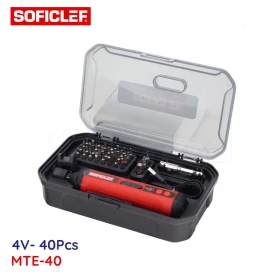  Tournevis électrique 4V 40pièces SOFICLEF MTE-40