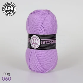 Fil à tricoter laine à tricoter en acrylique 100g 210m, couleur mauve 056 MADAME TRICOTE PARIS FAVORI