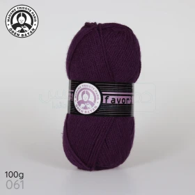  Fil à tricoter laine à tricoter en acrylique 100g 210m, couleur mauve 061 MADAME TRICOTE PARIS FAVORI