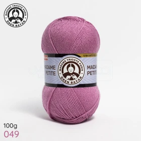  Fil à tricoter laine à tricoter en acrylique 100g, couleur mauve 049 MADAME TRICOTE PARIS MADAME PETITE