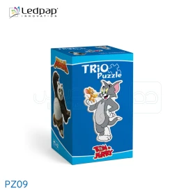  Puzzle enfant divertissement pour les anfants de 2 ans, Trio puzzle 9pcs tom&jerry- panda - doraemon LEDPAP PZ09