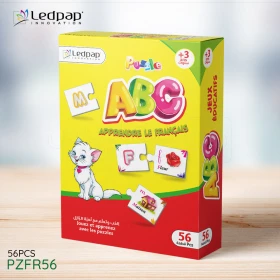 Puzzle enfant educatif pour les anfants de 3 ans alphabet française 56pcs LEDPAP PZFR56