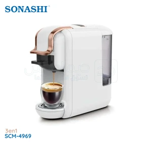  Machine à café expresso multifonction 3en1 blanc SONASHI SCM-4969B