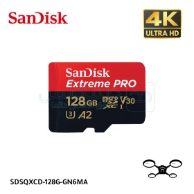 Carte mémoire 128 go V30 microSDXC vitesse jusqu'à 200 Mo/s SANDISK Extreme SDSQXCD-128G-GN6MA