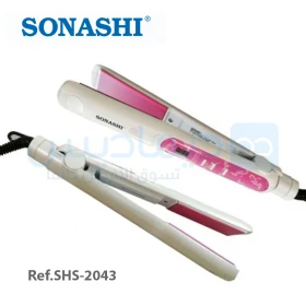  Lisseur de cheveux professionnel electrique avec plaques en céramique rose SONASHI SHS-2043