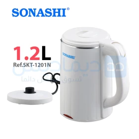  Bouilloire sans fil 1,2L 1360W blanc SONASHI SKT-1201N