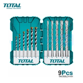 طقم لقم ثقب الخرسانة والمطرقة 11 قطعة من توتال