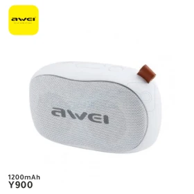  Mini ampli haut parleur sans fil bluetooth, baffle à batterie rechargable 1200mAh couleur blanc AWEI Y900