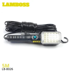  Lampe Baladeuse Led , lampe à main avec câble, lampe de garage avec câble 5 mètres, 25 LED LAMBOSS LB-8026