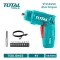 kit de visseuse à batterie 4 volts avec 10embouts TOTAL TSDLI0402
