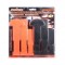 Jeu d'outils de barre flexible bi-matière 6 pièces orange / noir HORUSDY SDY-97286